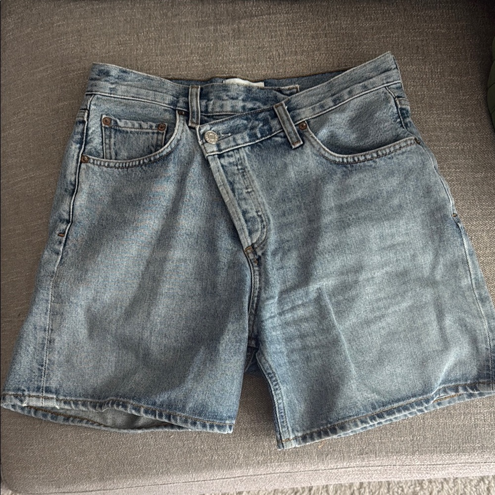 Classic Blue Denim agolde shorts